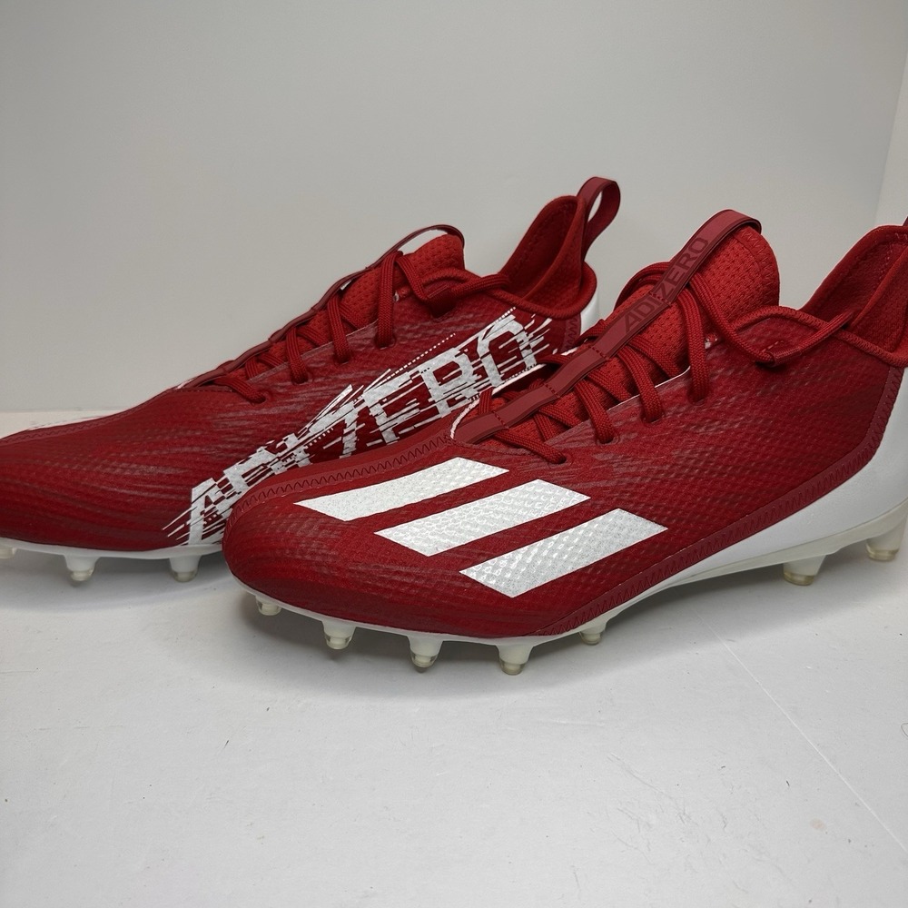 Adidas Adizero Scorch Football Cleats Men's 12.5 Red White GW5070 Brand New